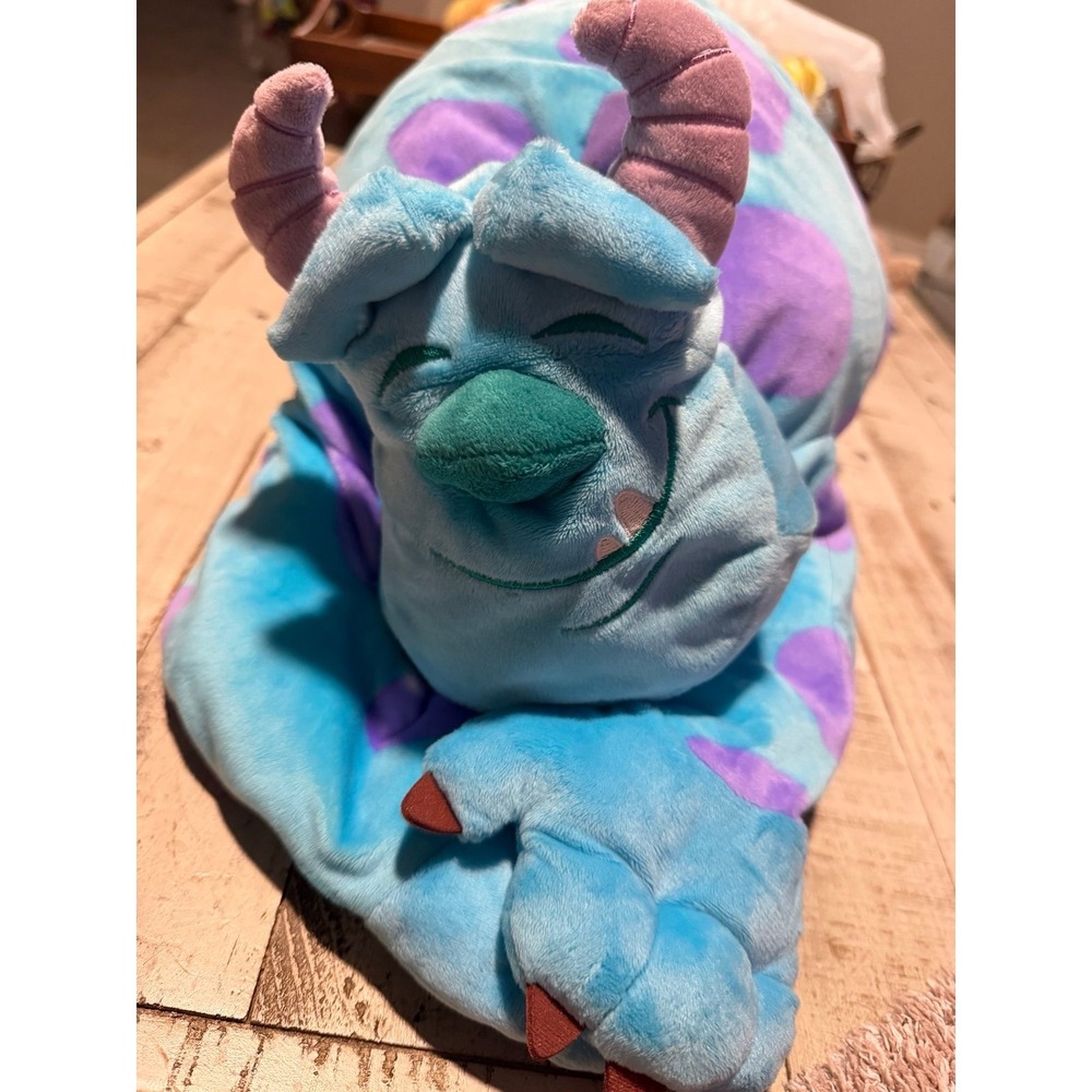 Disney Parks Plush Sleeping Sully Large Soft Cuddly Toy Animal Monsters Inc 24"